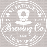 Brewing Co. St. Patrick's Day DTF Heat Transfer, Saint Patricks Day Design, St Paddys Day DTF - ready2transfer