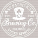 Brewing Co. St. Patrick's Day DTF Heat Transfer, Saint Patricks Day Design, St Paddys Day DTF ready2transfer White