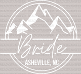 Bride Asheville DTF Transfer - ready2transfer