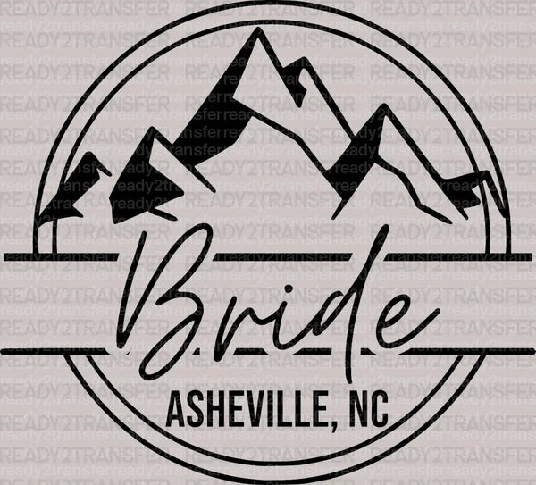 Bride Asheville NC DTF Transfer
