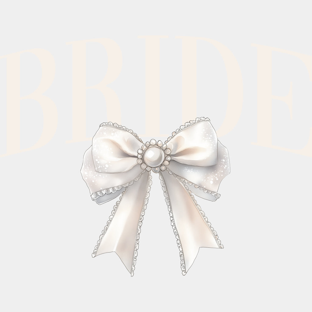 Bride B&W - Bachelorette DTF Transfers ready2transfer Light Color Design (See Imaging)