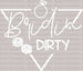 Bride DIRTY DTF Transfer ready2transfer White