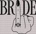 BRİDE Finger DTF Transfer ready2transfer Black