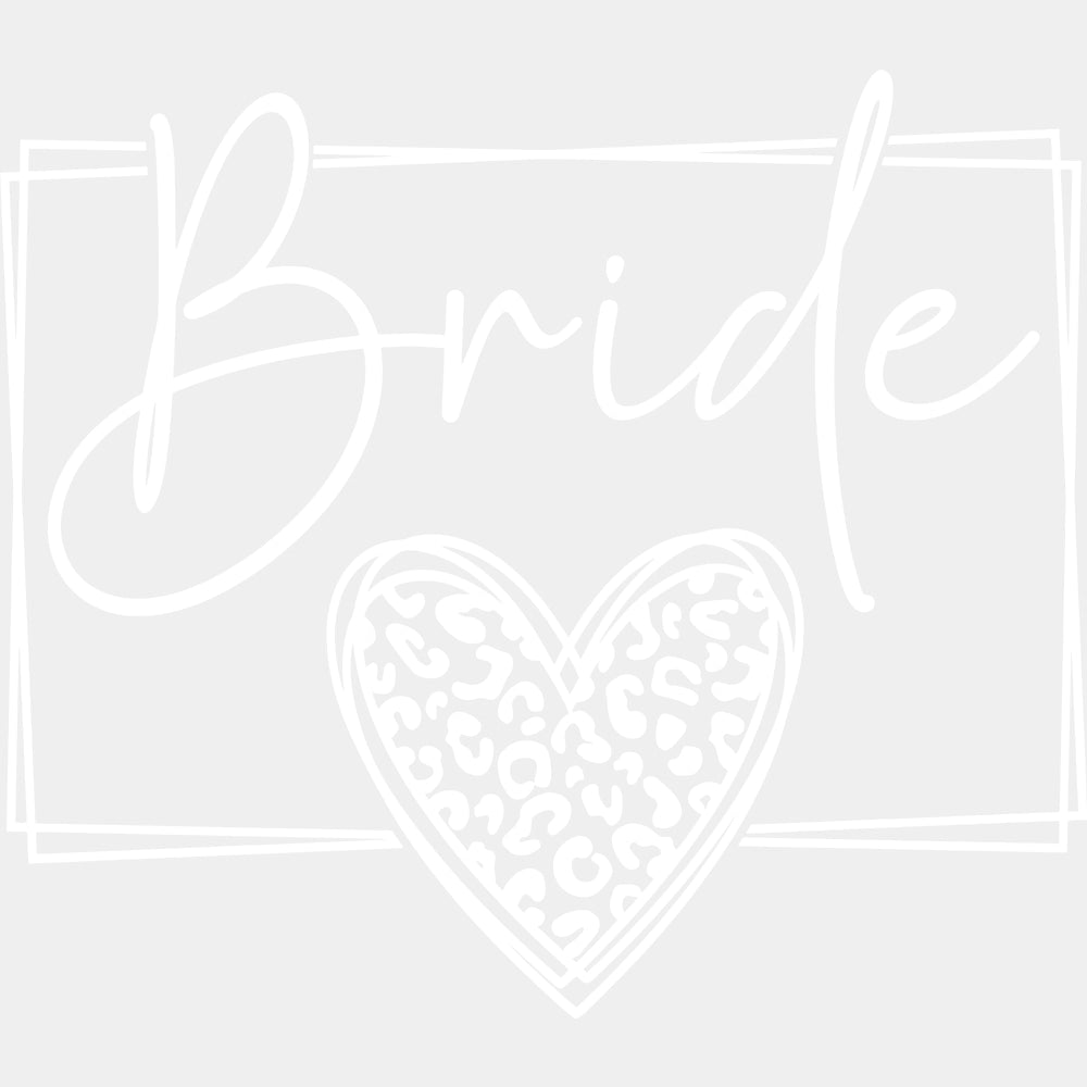 Bride Heart - Wedding Crew DTF Transfers ready2transfer Light Color Design (See Imaging)
