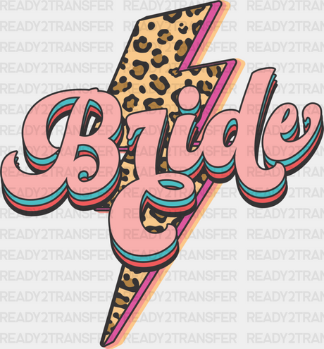 Bride Leopard Print Design - Bachelorette Iron On Dtf Transfer