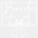 Bride Ribbon - Wedding Crew DTF Transfers ready2transfer Light Color Design (See Imaging)