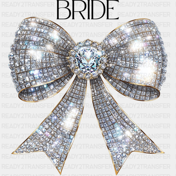 Bride Sparkling Ribbon - Bachelorette DTF Transfers