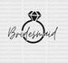 Bridesmaid Ring DTF Transfer ready2transfer Black