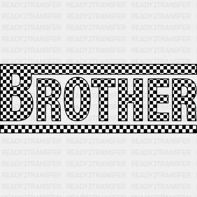 Brother Checkered Design - Brother DTF Transfers ready2transfer