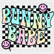 Bunny Babe Easter Design Easter DTF Transfer ready2transfer Black