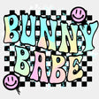 Bunny Babe Easter Design Easter DTF Transfer Adult Unisex - S & M (10’’) / White