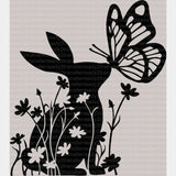 Bunny Butterfly Easter DTF Heat Transfer, Easter Design - ready2transfer