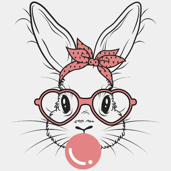 Bunny Easter DTF Heat Transfer, Easter Design