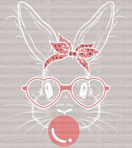 Bunny Easter DTF Heat Transfer, Easter Design - ready2transfer