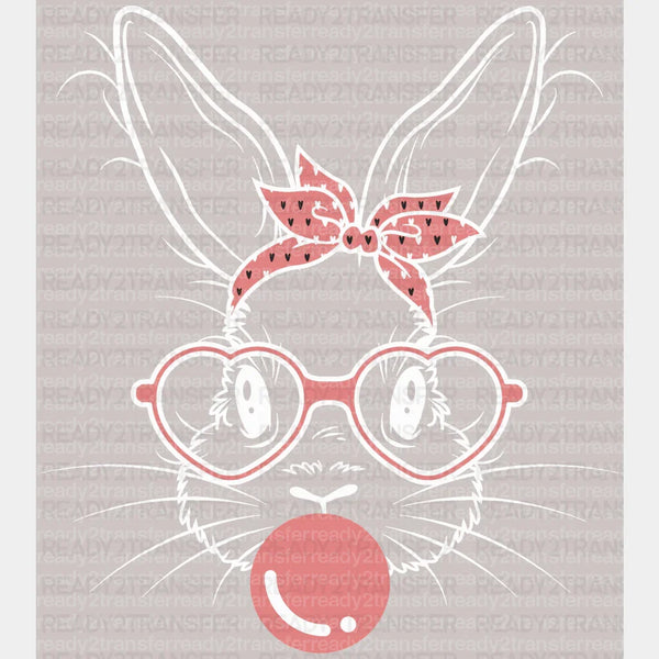 Bunny Easter DTF Heat Transfer, Easter Design