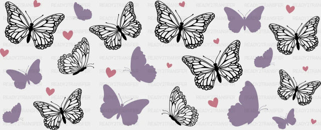 Butterflies - General Cup Wrap UV Sticker Permanent UV DTF Decal