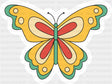 Butterfly - Minimal UV Sticker Permanent UV DTF Decal