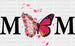 Butterfly Mother's Day DTF Heat Transfer, Mama Design, Mom DTF ready2transfer Black