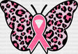 Butterfly Ribbon - Cancer Dtf Transfer Adult Unisex S & M (10’’) / Dark Color Design (See Imaging)