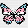 Butterfly - Transgender DTF Transfers ready2transfer Dark Color Design (See Imaging)