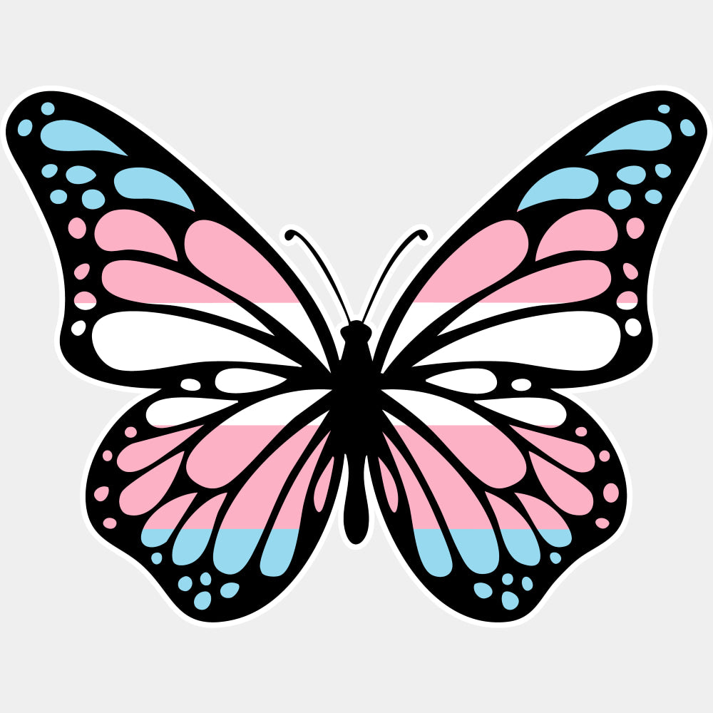 Butterfly - Transgender DTF Transfers ready2transfer Light Color Design (See Imaging)