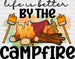 By The Campfire DTF Transfer ready2transfer Black