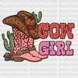 Cactus Cow Girl Dtf Transfer