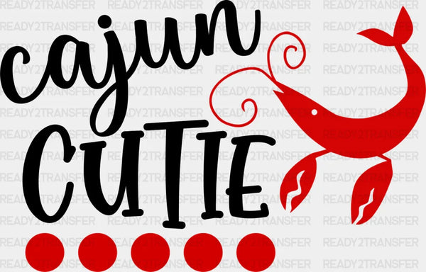 Cajun Cutie Crawfish Design - Crawfish Iron On DTF Transfer