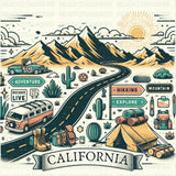 California Design - National Park Dtf Heat Transfer