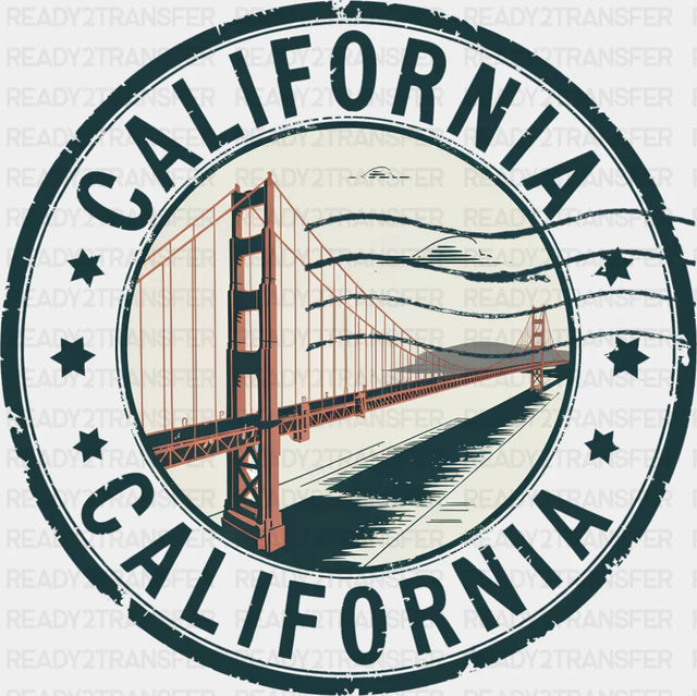 California - States & Cities DTF Transfer