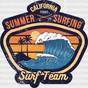 California Summer Surf Team - Surfing Dtf Heat Transfer