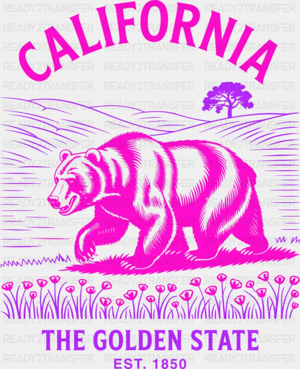 California The Golden State - States & Cities DTF Transfer