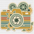 Camera & Flowers - Photography DTF Transfers