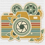 Camera & Flowers - Photography DTF Transfers