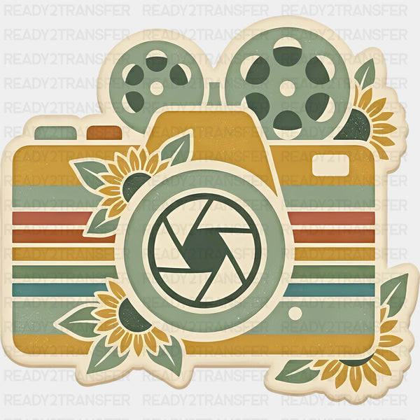 Camera & Flowers - Photography DTF Transfers