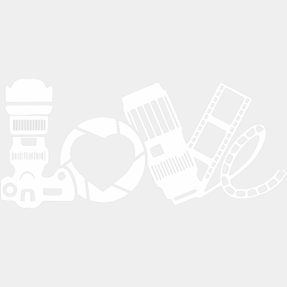 Camera, Shutter, Lens, Film - Photography DTF Transfers ready2transfer Light Color Design (See Imaging)