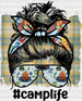 Camp Girl Life DTF Transfer ready2transfer Black