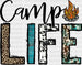 Camp Life Leopard DTF Transfer ready2transfer Black