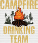 Campfire Drinking Team DTF Transfer ready2transfer Black