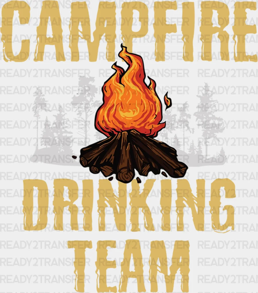 Campfire Drinking Team Dtf Transfer