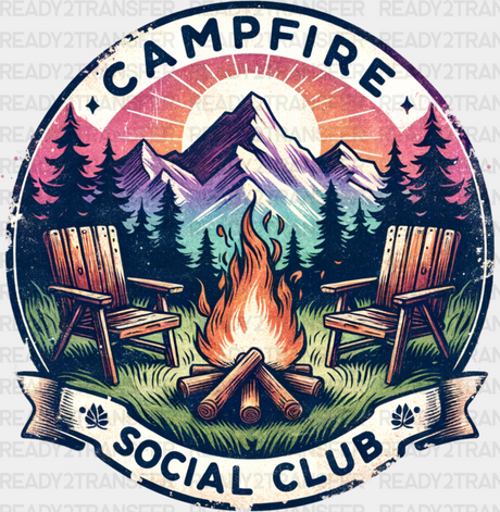 Campfire Social Club - Camping Dtf Heat Transfer