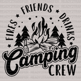 Camping Crew Drinks DTF Transfer - ready2transfer
