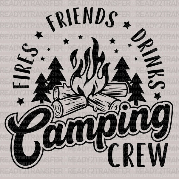 Camping Crew Drinks DTF Transfer