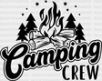 Camping Crew - Dtf Heat Transfer Adult Unisex S & M (10’) / Black