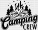 Camping Crew - Camping DTF heat transfer ready2transfer Black