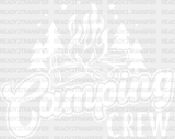 Camping Crew - Dtf Heat Transfer Adult Unisex S & M (10’) / White