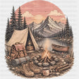 Camping Scene - Camping DTF Transfers