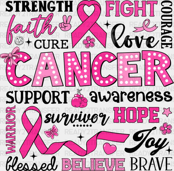 Cancer Awareness Support - Cancer DTF Transfer