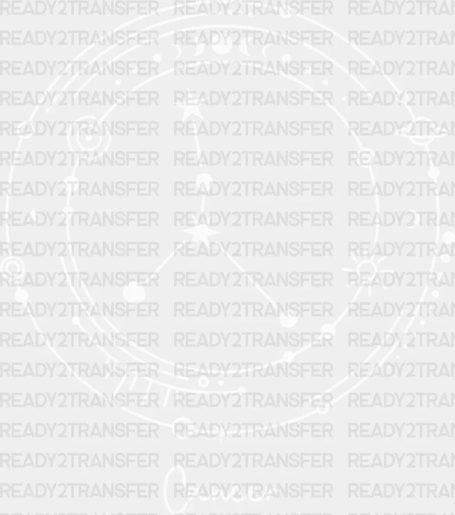 Cancer Constellation Design - Zodiac Dtf Transfer Adult Unisex S & M (10’’) / Light Color (See