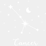 Cancer Constellations - Zodiacs & Horoscopes DTF Transfers - Adult Unisex - S & M (10’’) / Light Color Design (See